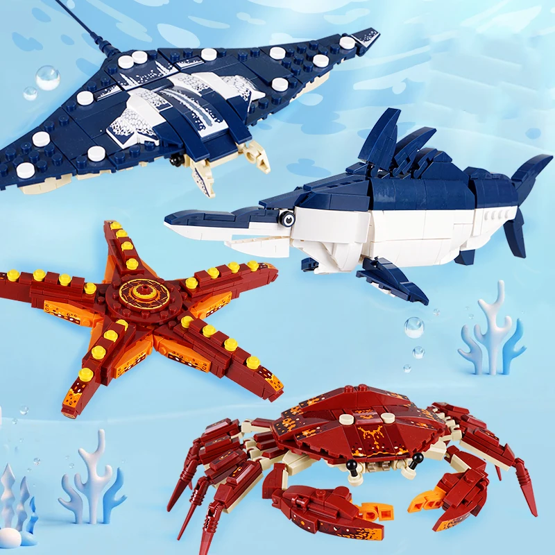 Tech Diving Accessories - Blocos de Montar Criativos de Animais