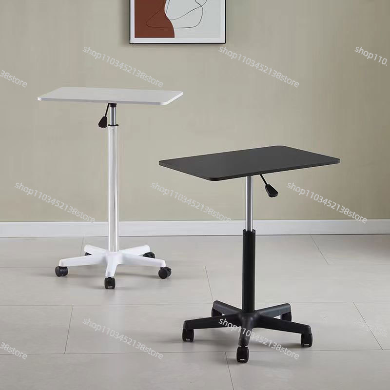 Laptop Stand Bamboo - Mesa Móvel com Rodízios, Mesa de
