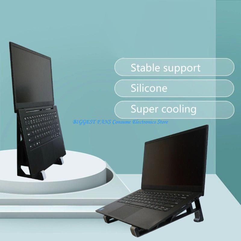 Laptop Stand Bamboo - Suporte computador fácil montagem para configurações