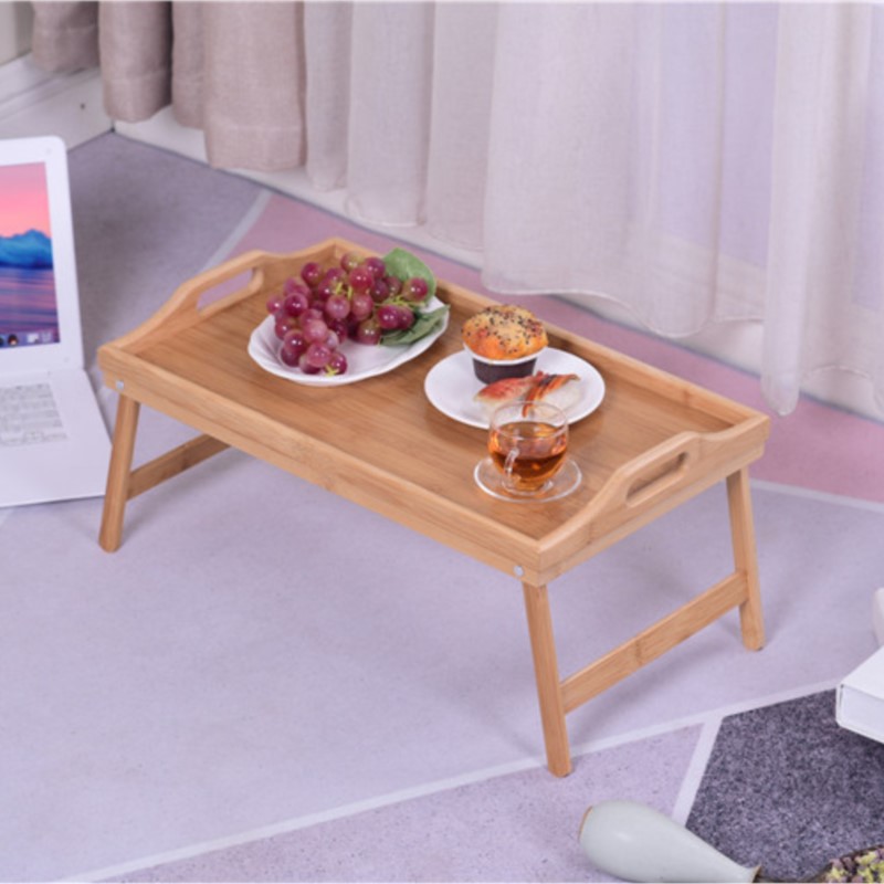 Laptop Stand Bamboo - Bandeja de cama de madeira de