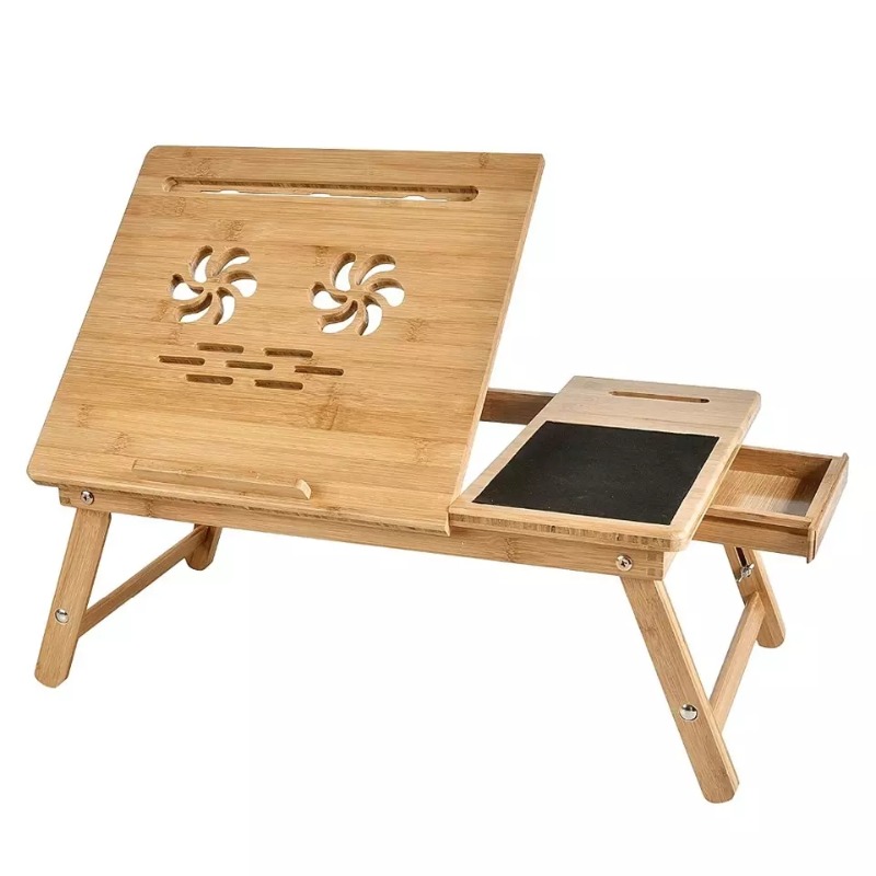 Laptop Stand Bamboo - Fornecedor de Mesa de Computador Ajustável