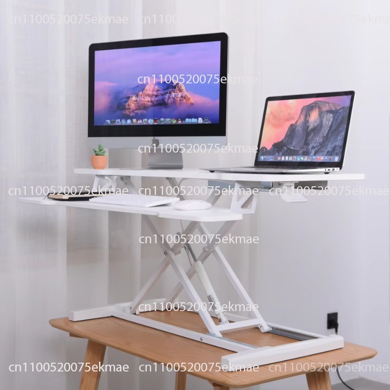 Laptop Stand Bamboo - Mesa de escritório dobrável de altura