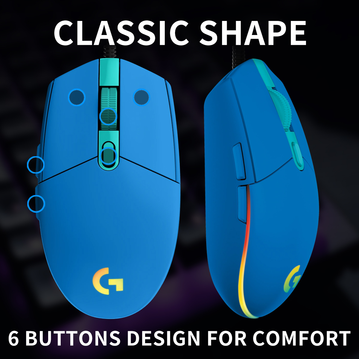 Mouse Logitech G203/G402 com s - Logitech Mouse G203 avaliação e preço