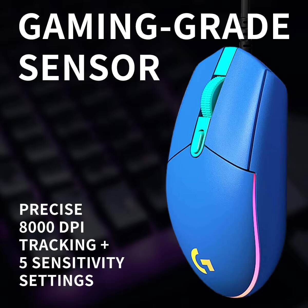 Mouse Gamer Logitech G203 8000 - Logitech Mouse G203 avaliação e preço
